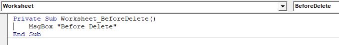 Before Delete