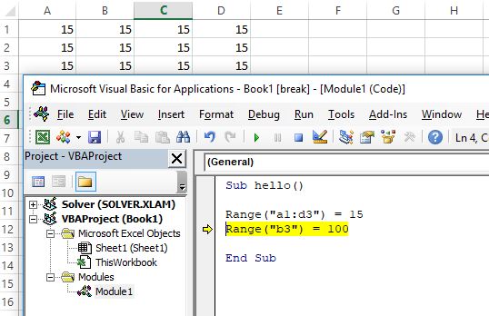 how to debug vba in excel 2016