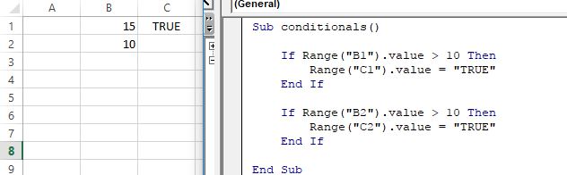 If then conditionals